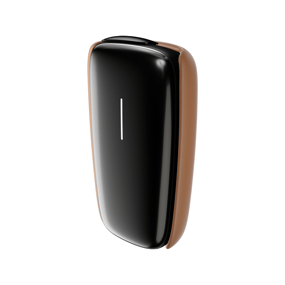 플룸 X 어드밴스드 레더 백 커버 브라운 개봉 측면 사진